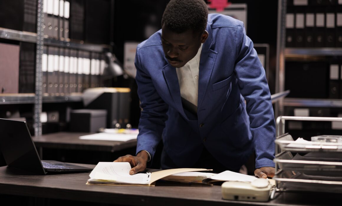 An account manager working on a client's book