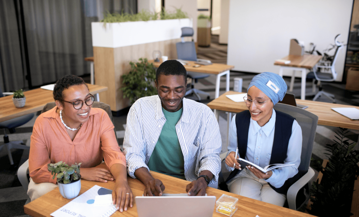 Portrait of a Nigerian employee demonstrating excellence