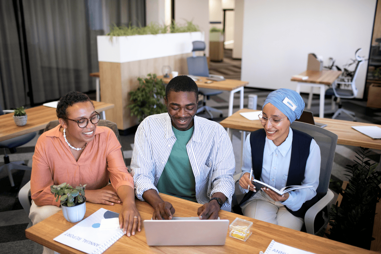 Portrait of a Nigerian employee demonstrating excellence